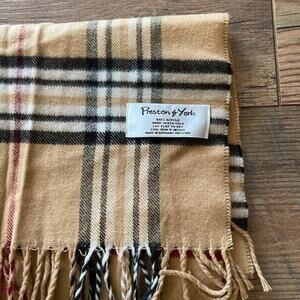Preston & York beige plaid Scarf Germany
